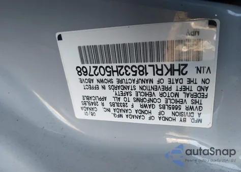 2002 Honda Odyssey Lx from USA, damaged, VIN 2HKRL18532H502768